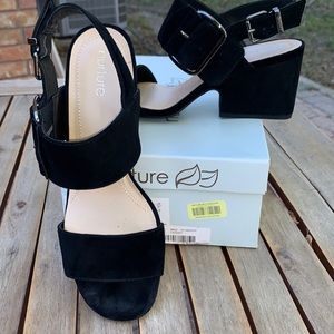Nurtura from Dillards black suede sandals